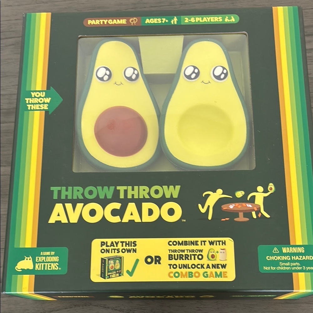 Throw Throw Avocado Game‎ - Yellow and Green